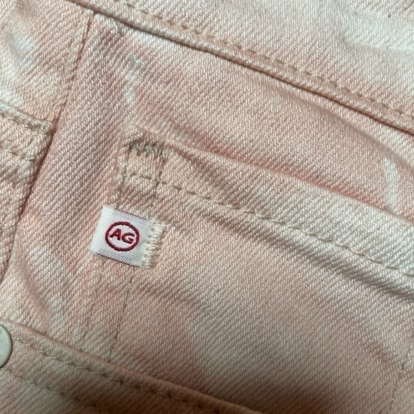 AG Jeans Alexxis Vintage High-Rise Straight Crop in Tie-Dye Mauve Orchid 32R - Picture 13 of 16